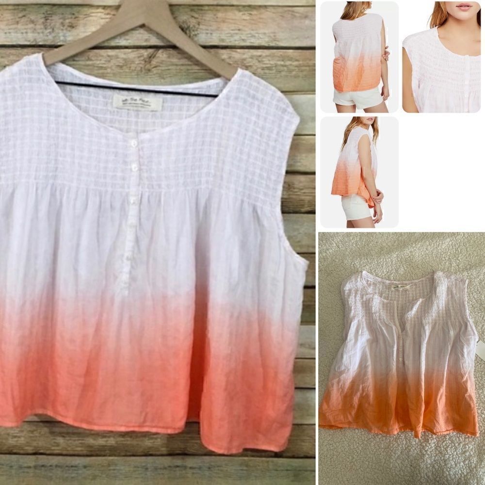 Free People Little Bit Of Something Ombre Top size S